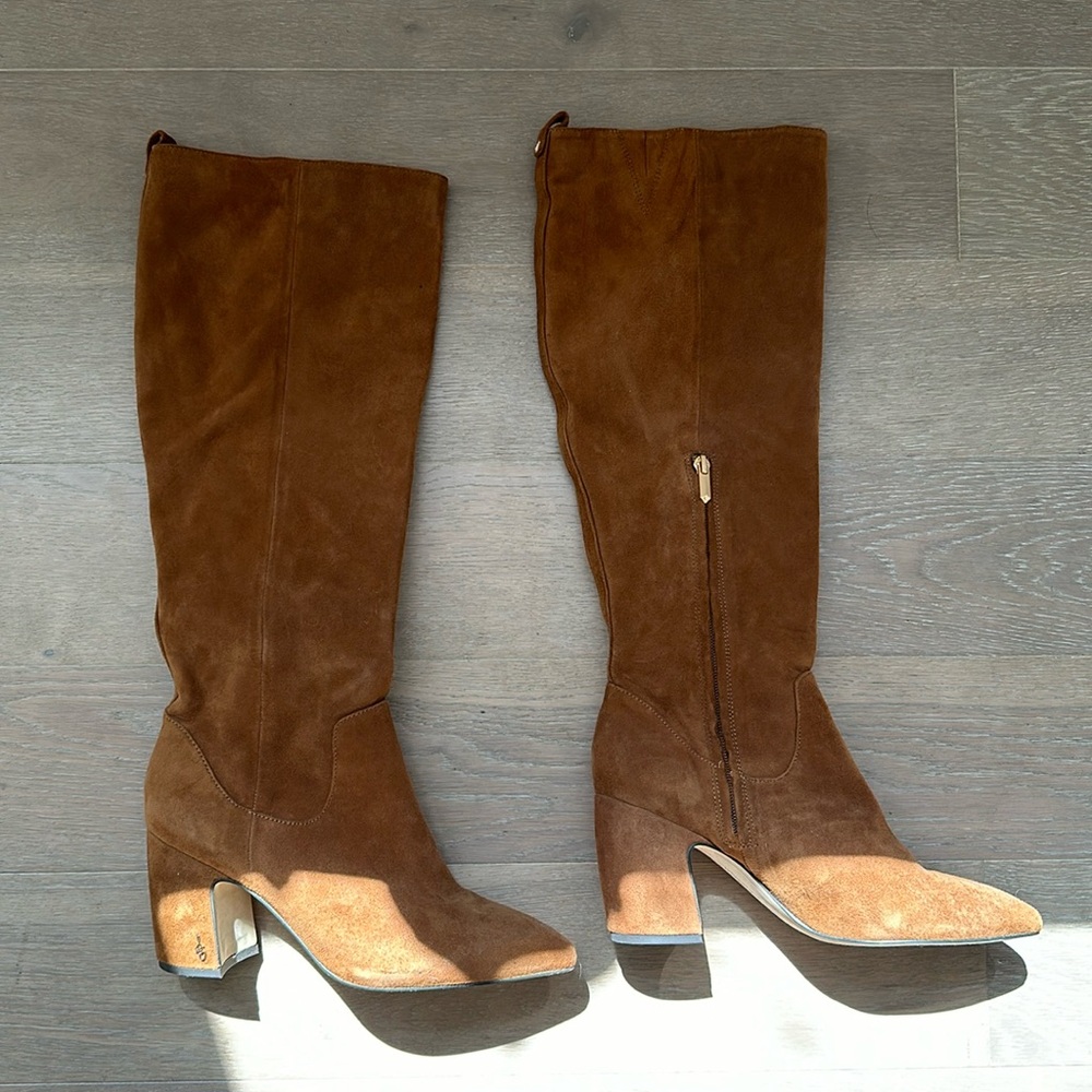 Sam Edelman Brown Suede Knee High Boots